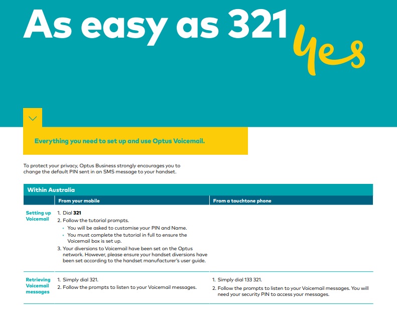 Activating Your Optus Voicemail