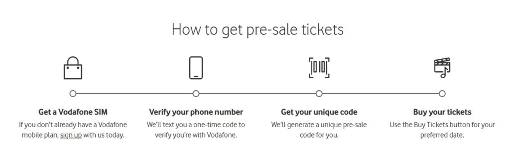 How to get pre-sale tickets