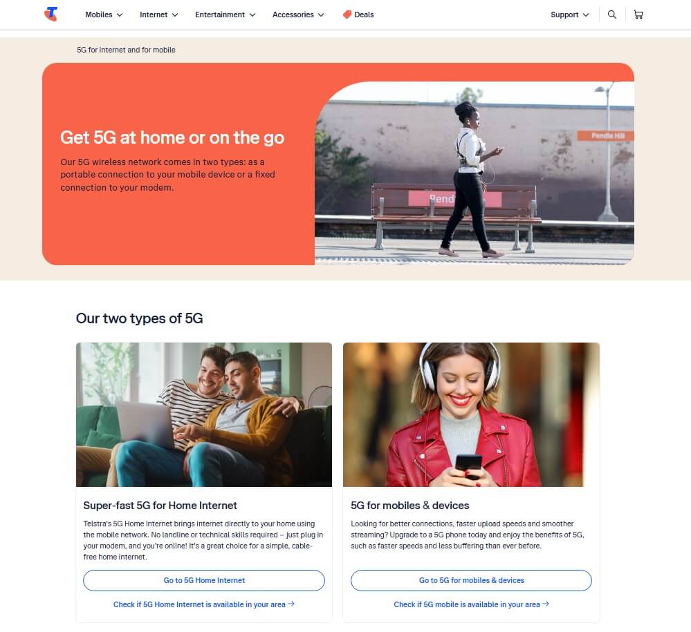 Two Types of Telstra 5G